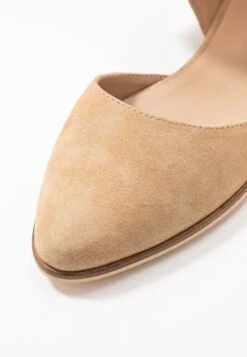 Anna Field Leather - Ankle Strap Ballet Pumps - Beige -Anna Field Shop 0205ab37f9284a7982cf0b396cffdc82