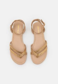 Anna Field Leather - T-Bar Sandals - Gold -Anna Field Shop 0b076547d1254def943cf1f34ddc2f9a