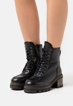 Anna Field Leather Winter Bootie - Platform Ankle Boots