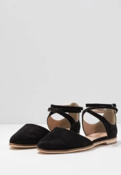 Anna Field Leather- Ankle Strap Ballet Pumps - Black -Anna Field Shop 117198bd08c0441db52cb47715026bd3