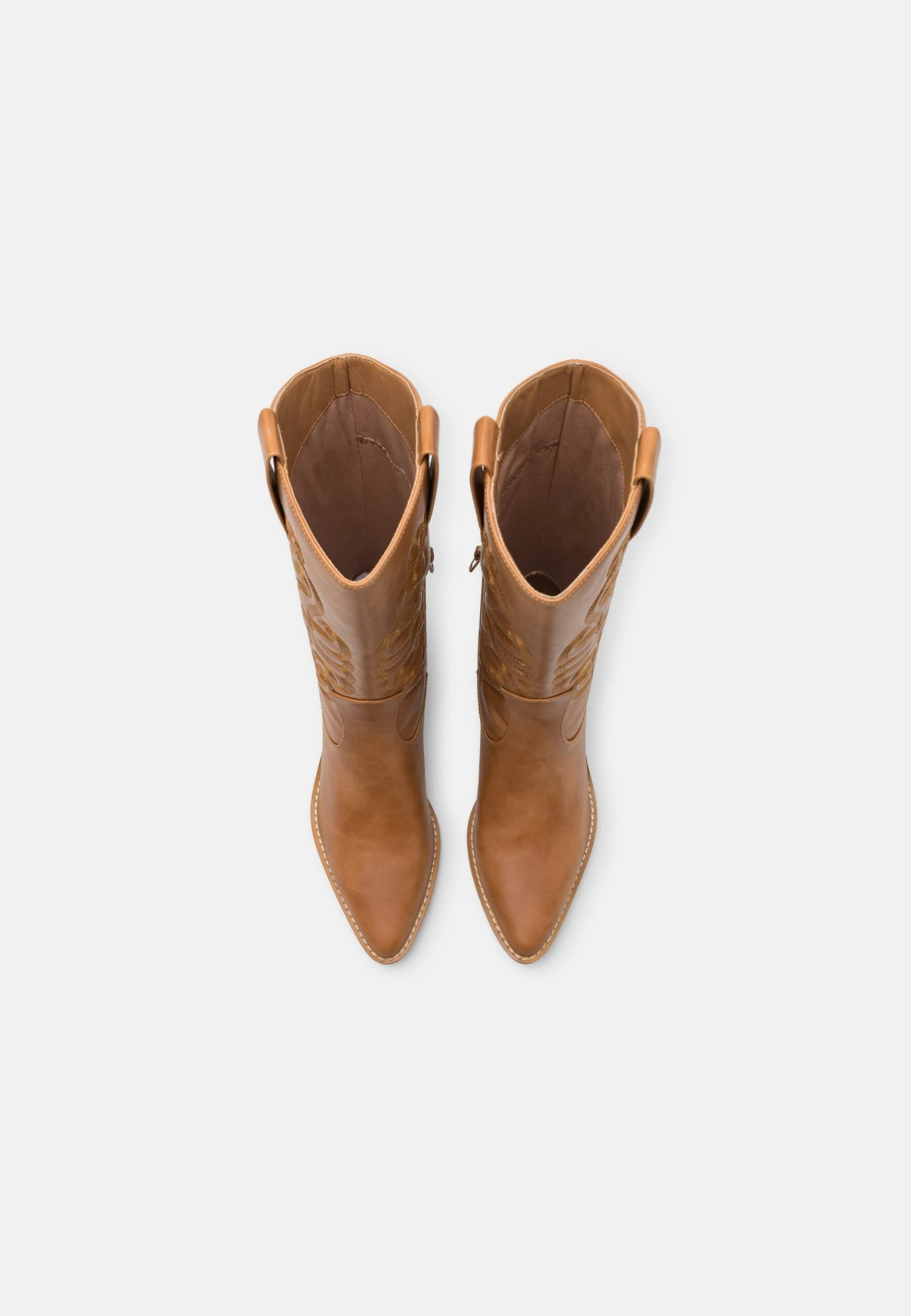 Anna Field Cowboy/Biker Boots - Cognac 6 Anna Field Cowboy/Biker Boots - Cognac - Image 6