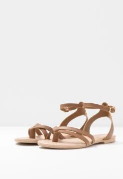 Anna Field Leather - T-Bar Sandals - Cognac -Anna Field Shop 19eb7fe26e594b4898801ca40f38b20a