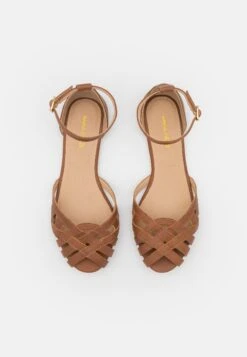 Leather- Peeptoe Ballet Pumps - Cognac -Anna Field Shop 1c527981d381463b884b90309e377462