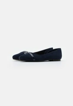 Anna Field Leather- Ballet Pumps - Dark Blue -Anna Field Shop 1e35dc83af634d129ce0c7b3d67a48f3