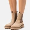 Anna Field Leather- Classic Ankle Boots - Beige