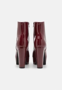 Anna Field High Heeled Ankle Boots - Dark Red -Anna Field Shop 2a5b99900a9343c581fcd9117be722b4