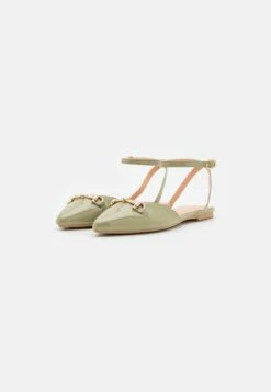 Anna Field Ankle Strap Ballet Pumps - Khaki -Anna Field Shop 3ae8012e011646c2a52f09bbd9dce36a