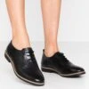Anna Field Leather- Lace-Ups - Black