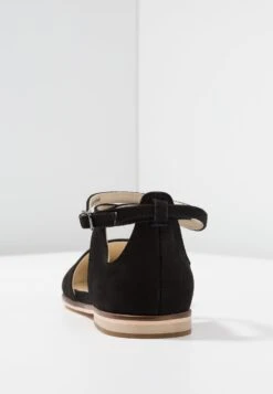 Anna Field Leather- Ankle Strap Ballet Pumps - Black -Anna Field Shop 5b3ad7ee8a734f66beb86554997ff3df