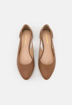 Leather- Ballet Pumps - Cognac -Anna Field Shop 5fec0f82aec547d8aa55fdd21ab6bd24
