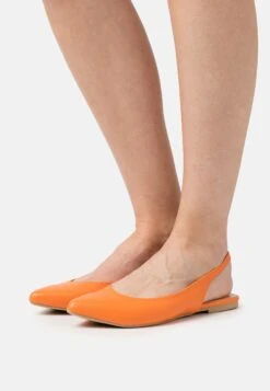 Anna Field Slingback Ballet Pumps - Orange