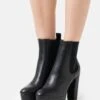 Anna Field Platform Ankle Boots - Black