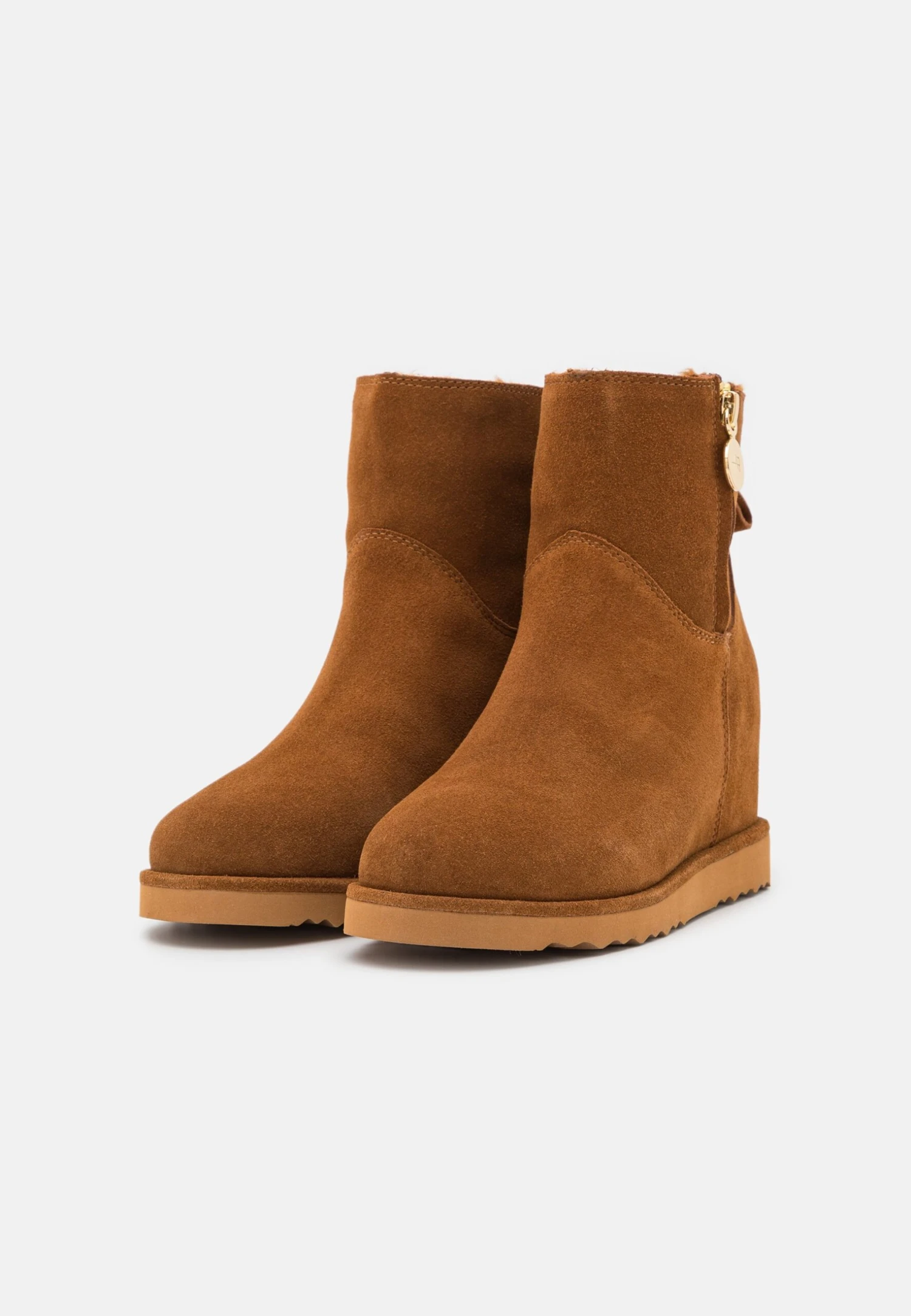 Anna Field Leather Winter Boot - Ankle Boots - Cognac 3 Anna Field Leather Winter Boot - Ankle Boots - Cognac - Image 3