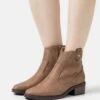 Anna Field Cowboy/Biker Ankle Boot - Taupe