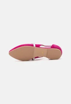 Anna Field Leather - Ankle Strap Ballet Pumps - Pink -Anna Field Shop 9160b828789d45d9a9975363a631874f