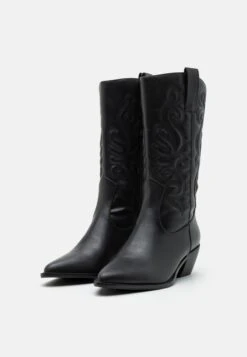 Anna Field Cowboy/Biker Boots - Black -Anna Field Shop aab601110ace456ca1d290625965827d