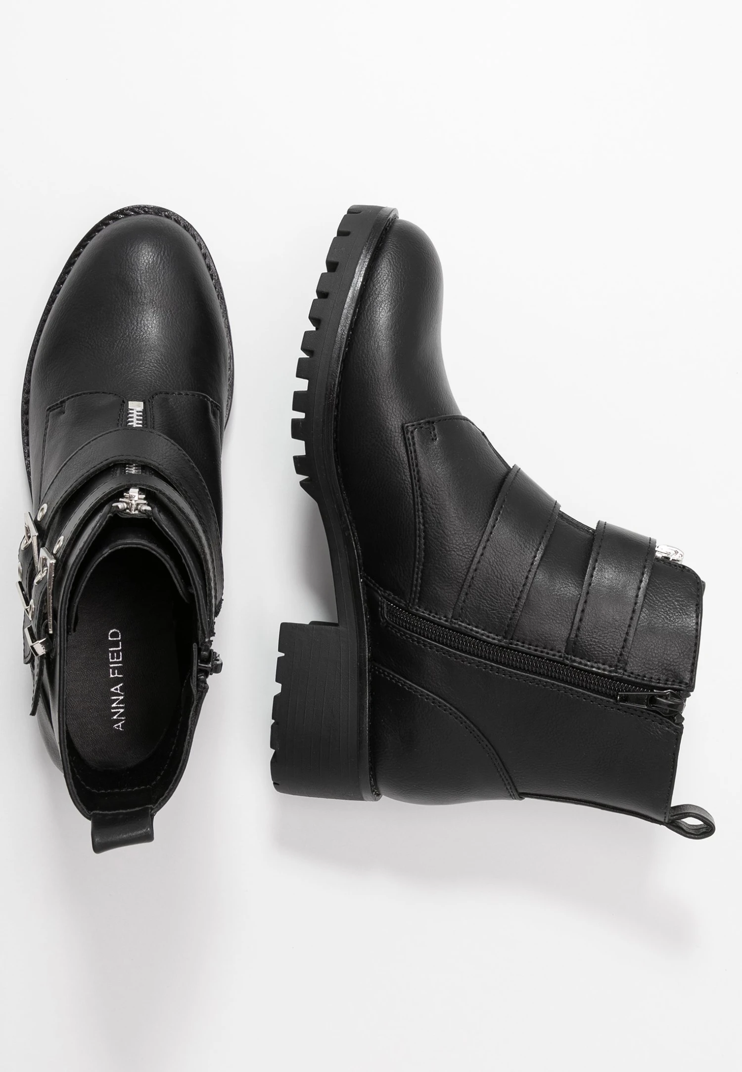 Anna Field Cowboy/Biker Ankle Boot - Black 4 Anna Field Cowboy/Biker Ankle Boot - Black - Image 4