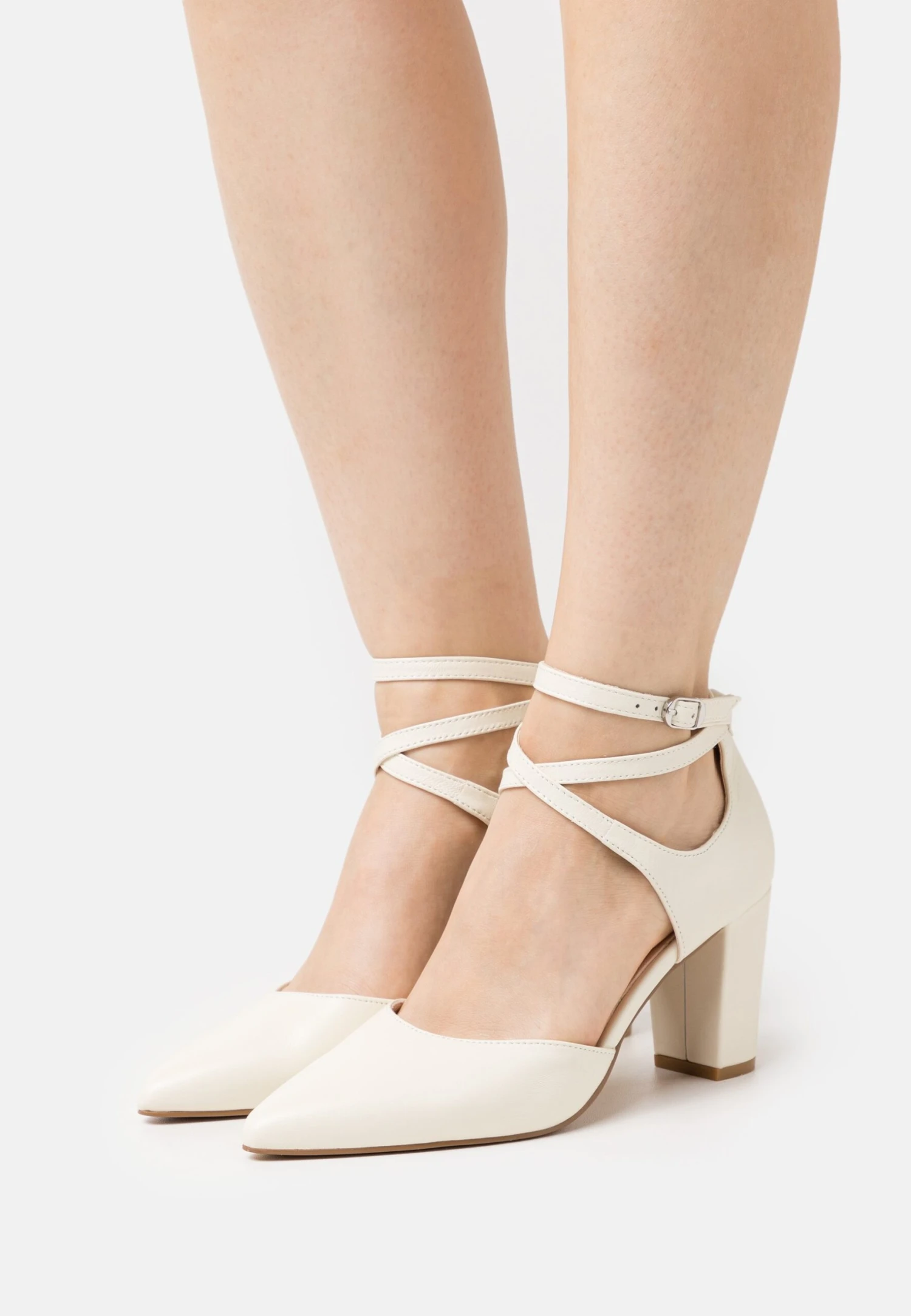 Anna Field Leather- High Heels - White 1 Anna Field Leather- High Heels - White