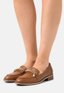 Anna Field Slip-Ons - Cognac