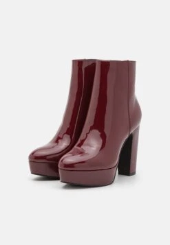 Anna Field High Heeled Ankle Boots - Dark Red -Anna Field Shop bbddd1c8a07444aa8ffbed290a1c4352