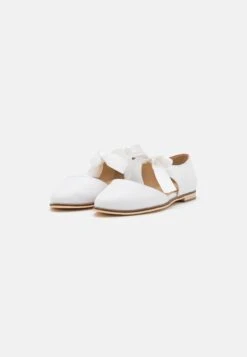 Anna Field Leather - Ankle Strap Ballet Pumps - White -Anna Field Shop c33b581c2b534b6d9723a7ccc827f531