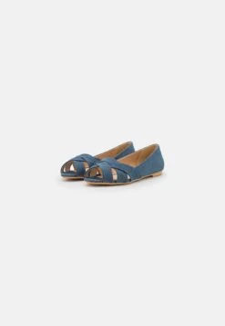 Anna Field Peeptoe Ballet Pumps - Blue -Anna Field Shop c7a245983ebc43078476d8d57cfe5d2a