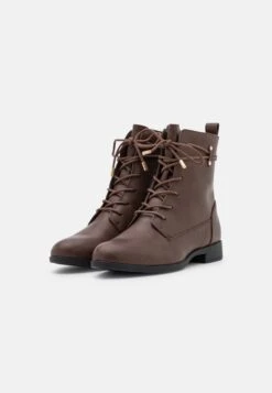 Anna Field Lace-Up Ankle Boots - Dark Brown -Anna Field Shop c7c4e9e59078413cb8f7519ae11e2225