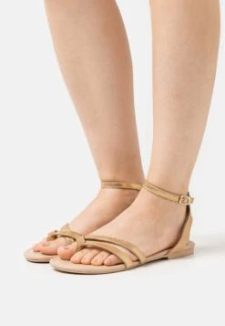 Anna Field Leather - T-Bar Sandals - Gold