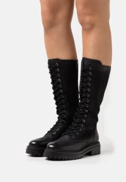 Anna Field Leather - Lace-Up Boots - Black