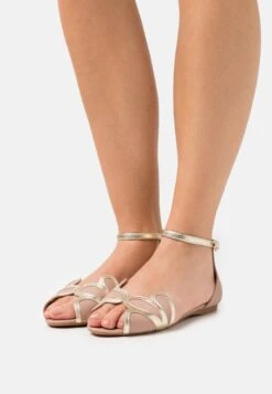 Anna Field Leather - Peeptoe Ballet Pumps - Light Pink