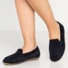 Anna Field Leather- Moccasins - Blue