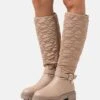 Anna Field Platform Boots - Beige
