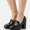 Anna Field Platform Heels - Black