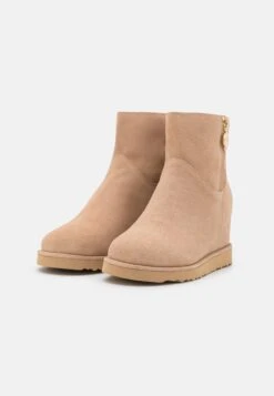 Anna Field Leather Winter Boot - Ankle Boots - Beige -Anna Field Shop e258a62667cb47dcbe9c7fb1cf4d772f