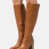 Anna Field High Heeled Boots - Cognac