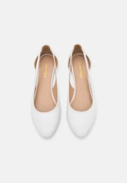 Leather- Ballet Pumps - White -Anna Field Shop e8b6ba7bbb364e73af4a48491b44c794