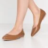 Anna Field Leather - Ballet Pumps - Cognac