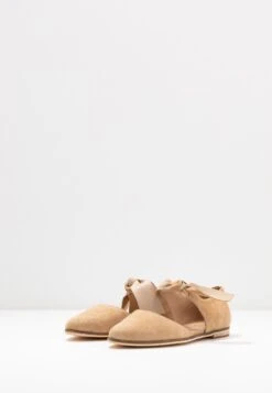 Anna Field Leather - Ankle Strap Ballet Pumps - Beige -Anna Field Shop f3a4905b9d8a4ffea5b726ff60e1fe25