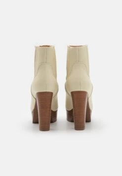 Anna Field Platform Ankle Boots - Off White -Anna Field Shop ff4cd2a6ddaf47e08de0bee25aae092f